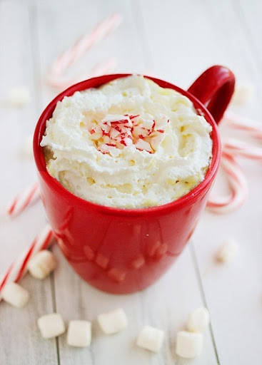 christmas peppermint hot chocolate