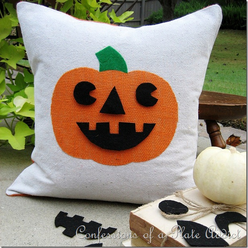 Halloween Fun...Jack-o-Lantern Pillow with Interchangeable Faces