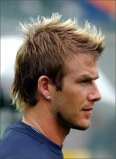 David Beckham Cool guys Faux Hawk Hairstyle