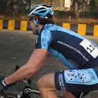 Leon van Bon from the Marco Polo Cycling Team riding on his Museeuw bike in India, the team issue for Leon will be delivered back in Europe. (Photo: Remko Kramer)