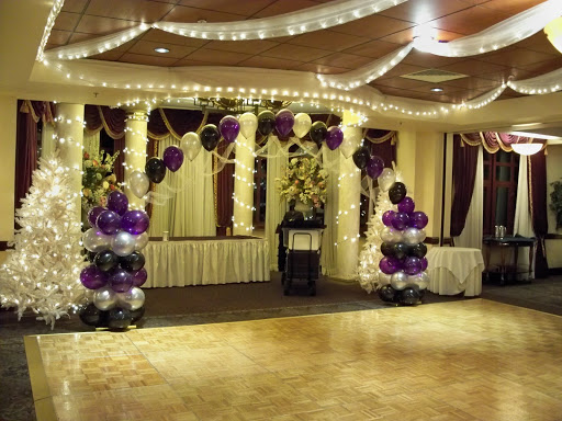 black purple and silver wedding theme