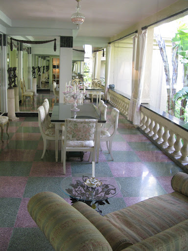 This view of the sun porch is such a little girls' fantasy.