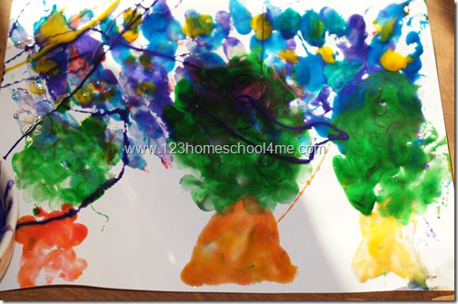 Edible Finger Paint Art