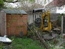 Preparation work for new chicken pen - April 2009