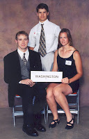 Todd Harbison, Mandy Farrier and Jake Hotchkiss were all members of the State 4-H Conference in 1998.  Hotchkiss, a member of the Franklin Cubs and Horse &amp; Pony Club from 1990-2000, said, " I had a lot of great experiences [in 4-H] but the one that stands out is the time I spent with my grandpa Hotchkiss building a wood shelf at his place under a Sycamore tree during the summer. I was so proud of that shelf.   It was two pieces of wood but such a fun learning experience as well as a great time with my grandpa.” Hotchkiss now lives in Washington and works for Washington County Secondary Roads engineers’ office.  Photo Courtesy:  Washington County Extension.