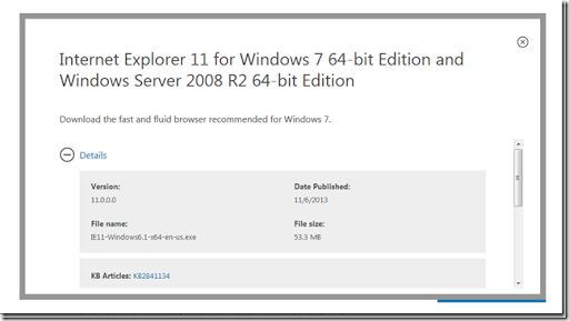 internet explorer 11 for windows server 2008 r2 64 bit