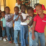 PreK 4 waiting to get into their new classroom!