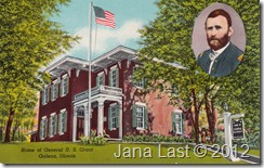 General U. S. Grant Home, Galena, Illinois Postcard pg. 1