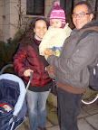 Shi, Nanda, Lu e Júlio (no carrinho) - 17/02/09