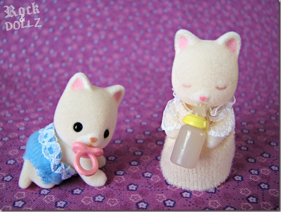 Sylvanian Silk Cat Babies