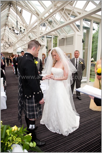 The dry conservatory for weddings at the landmark hotel dundee