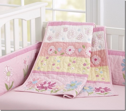Nice-pink-bedding-for-pretty-girls-nursery-from-prottery-barn-14-524x462