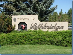 1609 Alberta Lethbridge - Welcome sign at Visitor Centre
