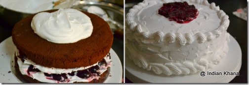 easy came recipe with cream frosting black forest