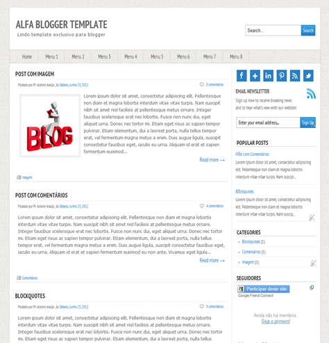 Alfa blogger template Alfa blogger template