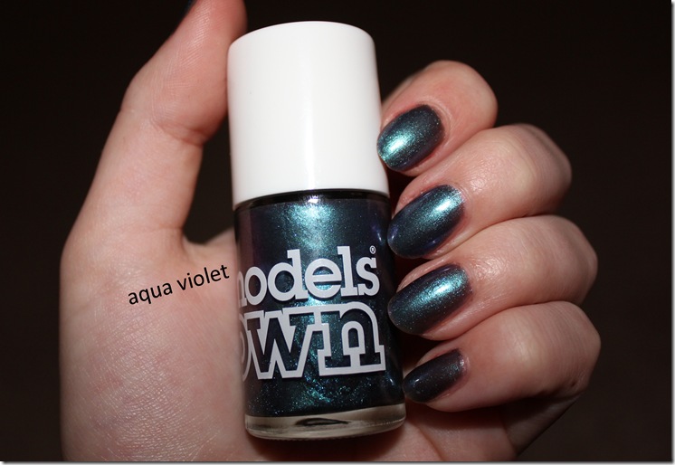 models own beetlejuice aqua violet nails models own beetlejuice aqua violet nails