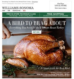 c0 Williams-Sonoma turkey email from 2013-10-31