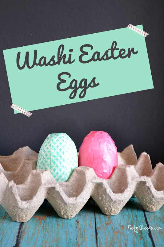 Super Easy Washi Tape Easter Eggs