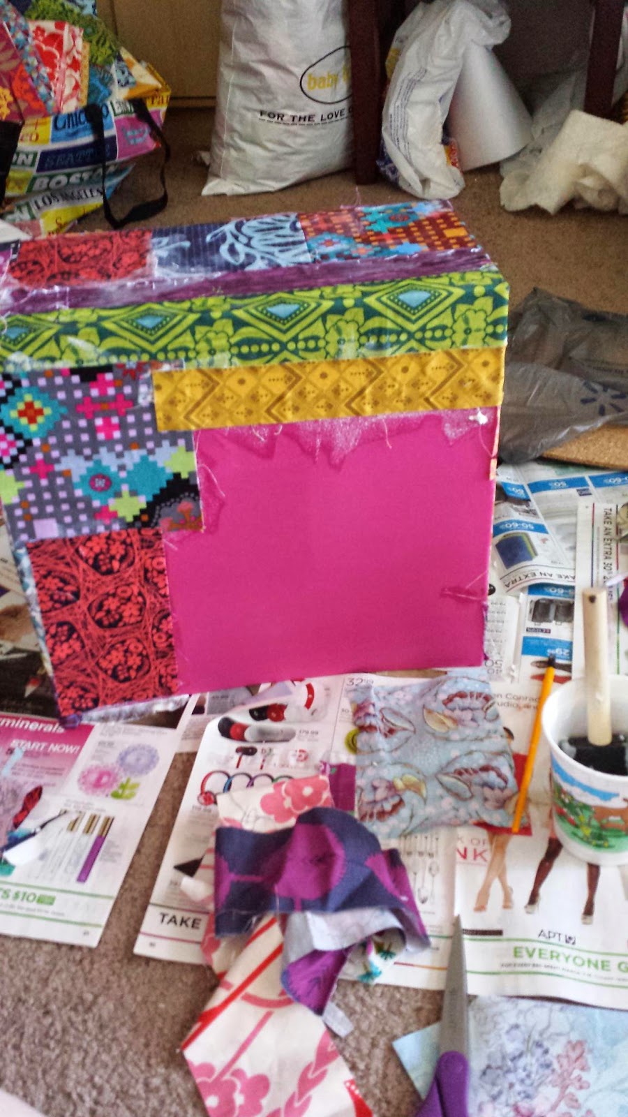 Quilty Habit Fabric Scrap DIY Storage