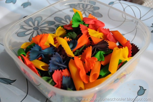 Color Your Homeschool with Pasta!