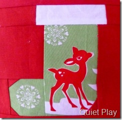 Paper pieced stocking