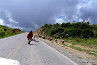 It's only 30 miles to the Sacred Valley, but it takes an hour and a half.
