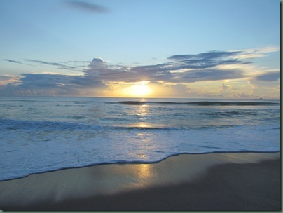 sunrise at Fort Pierce Beach