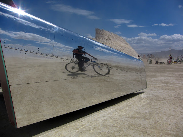 Art Car Reflection and Temple