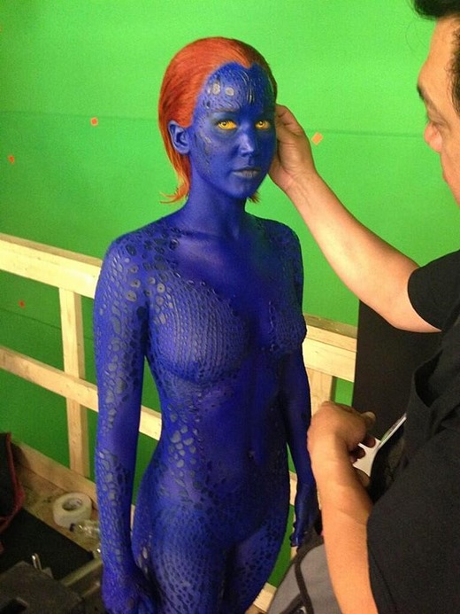 First Look at Mystique in X-Men Days of Future Past Set Photo