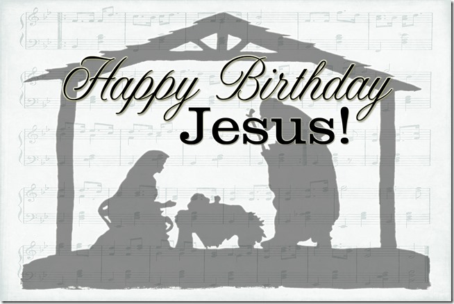 Papercraft Memories: Happy Birthday Jesus nativity printable