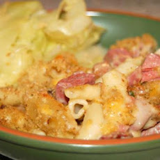 Corned Beef, Cabbage, Macaroni Bake