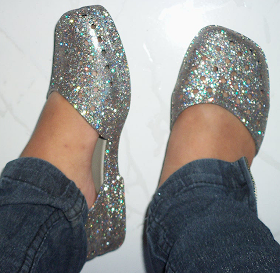 Zaxy Click Prata Glitter