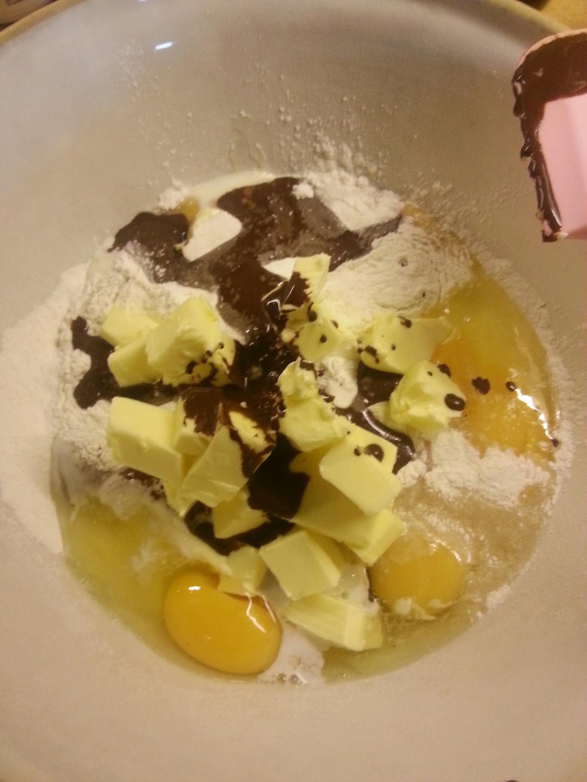 Lottie's Larder Mary Berry's chocolate tray bake with a vanilla frosting