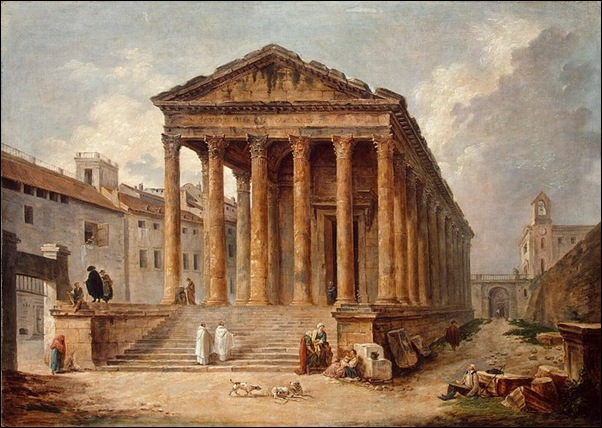 Hubert Robert, La Maison Carrée