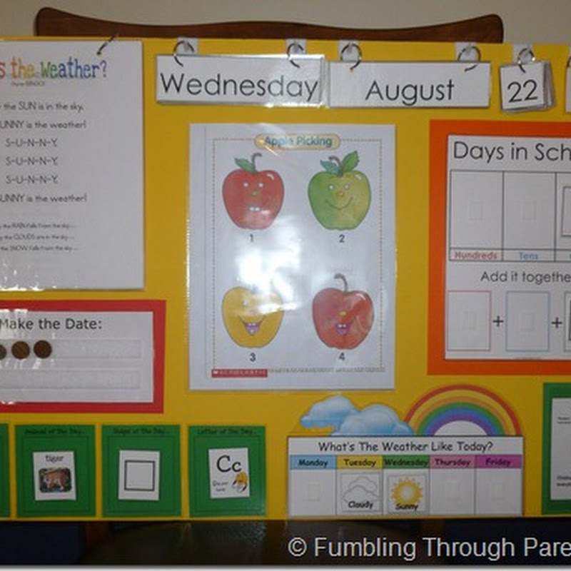 Fumbling Through Homeschooling: Our New Morning Board