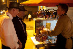 A local Seattle hotdog truck, Dante's Inferno, served late night hotdogs outside the entrance of our reception venue, Sodo Park. A local Seattle hotdog truck, Dante's Inferno, served late night hotdogs outside the entrance of our reception venue, Sodo Park.