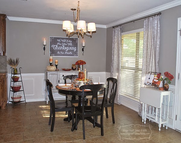Dining Room during Thanksgiving Season Dining Room during Thanksgiving Season