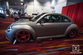 Rotiform's 2013 VW Beetle equipped with AccuAir e-Level.