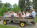 Oh, yes, a question about the chickens.  Martha keeps about 200 chickens and many of them lay fresh eggs every day!