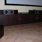 Sunfire TS-EQ12 powered subwoofer, Dynaudio Contour SCX for left, center and right channels Sunfire TS-EQ12 powered subwoofer, Dynaudio Contour SCX for left, center and right channels