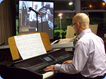 Warren Levick played our Clavinova with some lovely arrangements of jazz standards.