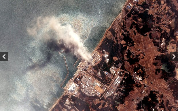 A satellite view of the Fukushima Nuclear Power plant after the massive earthquake and subsequent tsunami of March 2011. GETTY IMAGES
