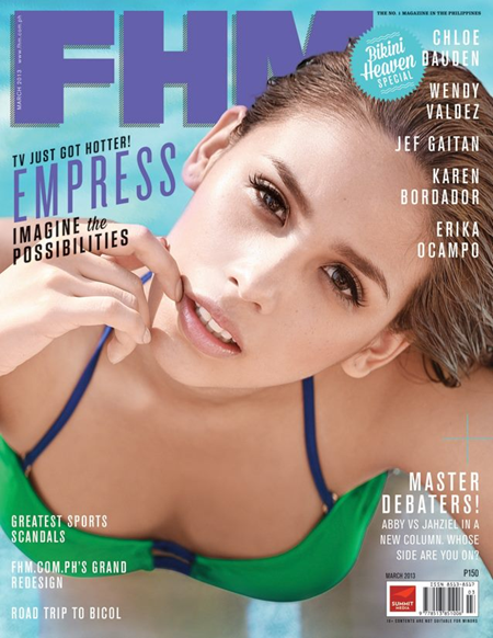 Empress covers FHM Ph March 2013