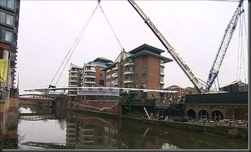 Bridge linking Manchester & Salford