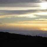 Sunset on Tambora, Rinjani in the distance (Daniel Quinn, September 2009)