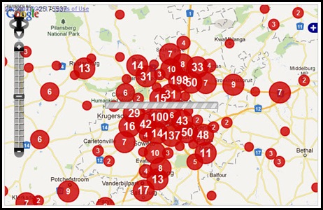 GAUTENG CRIME MAP FARMITRACKER DEC112011