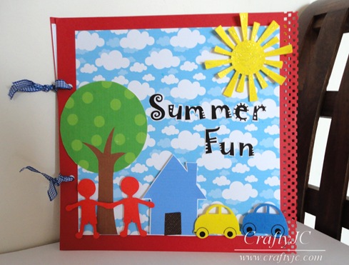 Summer Scrapbook with Stamping