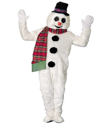 disfraz para navidad de muneco de nieve