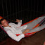 My new roomie, Sebastian hangin out in the hammock.