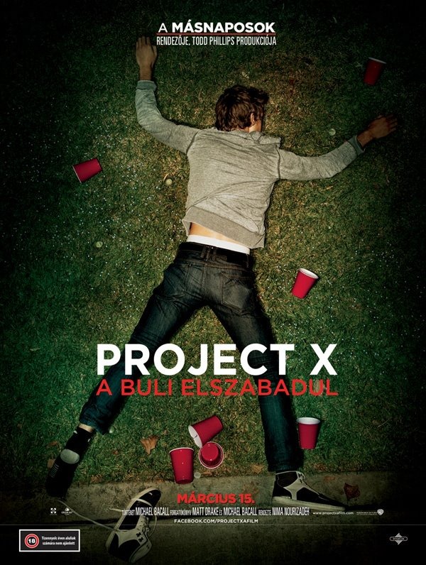 Project X - partymeghívó és magyar plakát